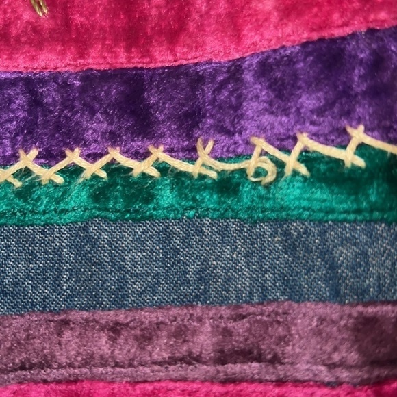 Vintage 90s Y2K Susan Bristol Casuals Embroidered and Beaded Jean Vest Size S - Picture 6 of 10